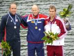 Me, Eirik and Zoltan, 1000m medallists 