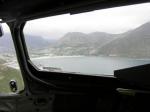 Hout bay, as seen from the cockpit 