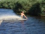 Knee boarding on the Klein river, Stanford 