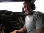 Me in the cockpit of the DC3 mid flight 